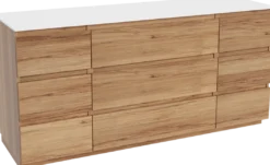 Balmani Lucida badkamermeubel met Stretto wastafelblad voor waskom(men)