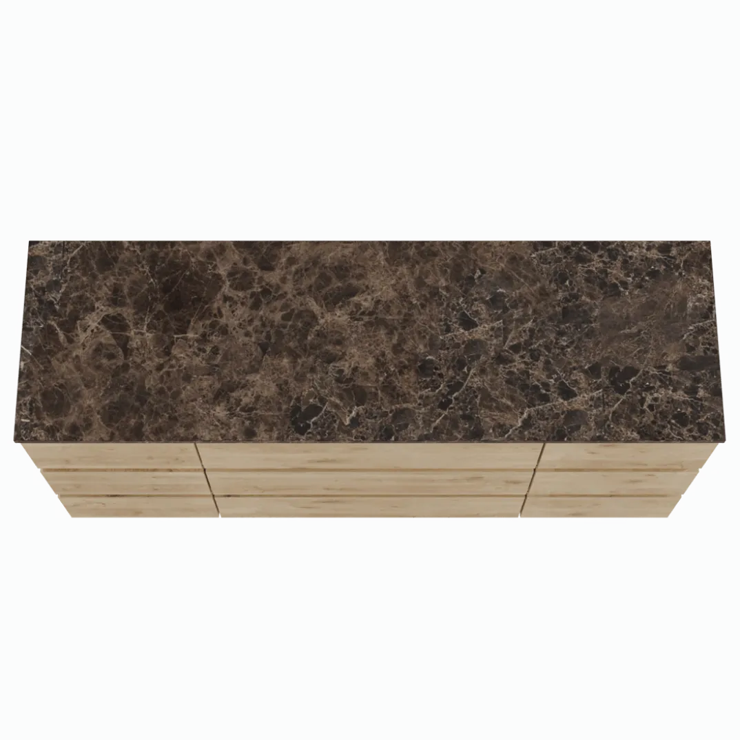 Balmani Lucida badkamermeubel met Stretto wastafelblad voor waskom(men)