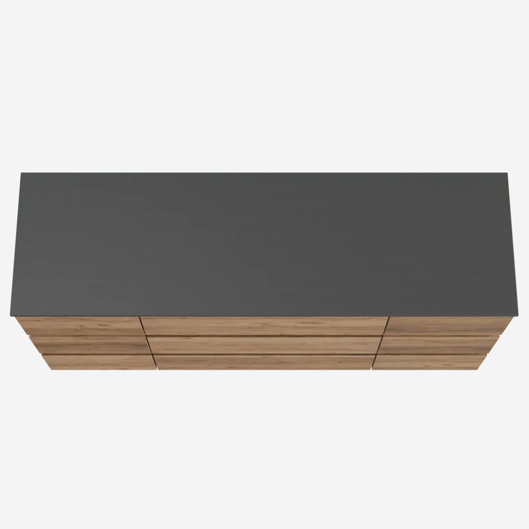 Balmani Lucida badkamermeubel met Stretto wastafelblad voor waskom(men)