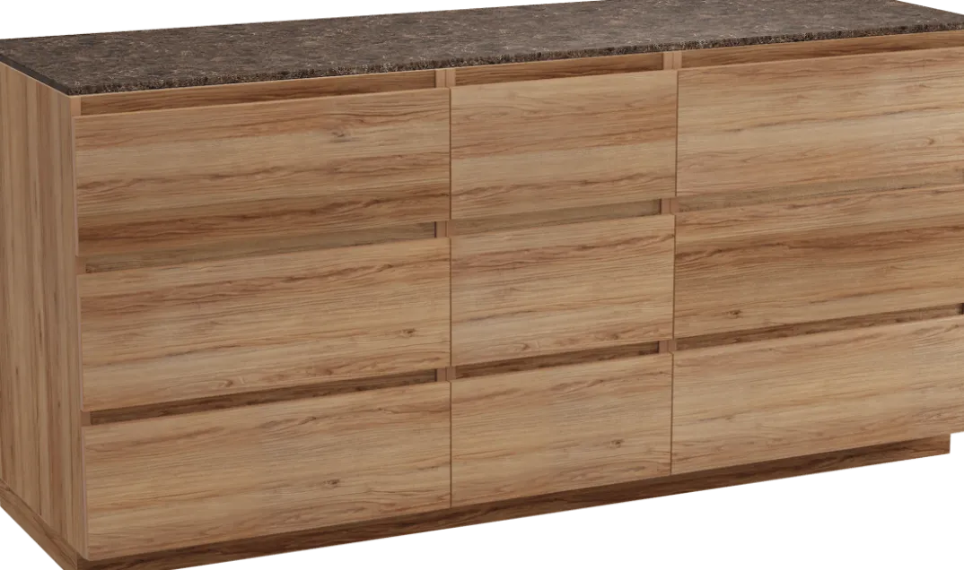 Balmani Lucida badkamermeubel met Stretto wastafelblad voor waskom(men)
