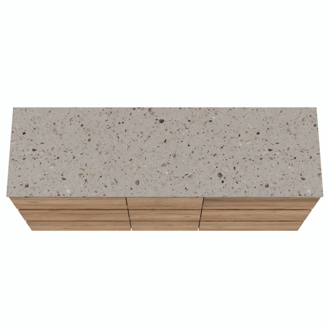Balmani Lucida badkamermeubel met Stretto wastafelblad voor waskom(men)