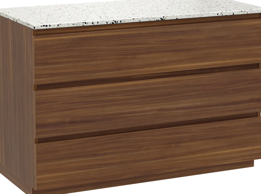 Balmani Lucida badkamermeubel met Stretto wastafelblad voor waskom(men)