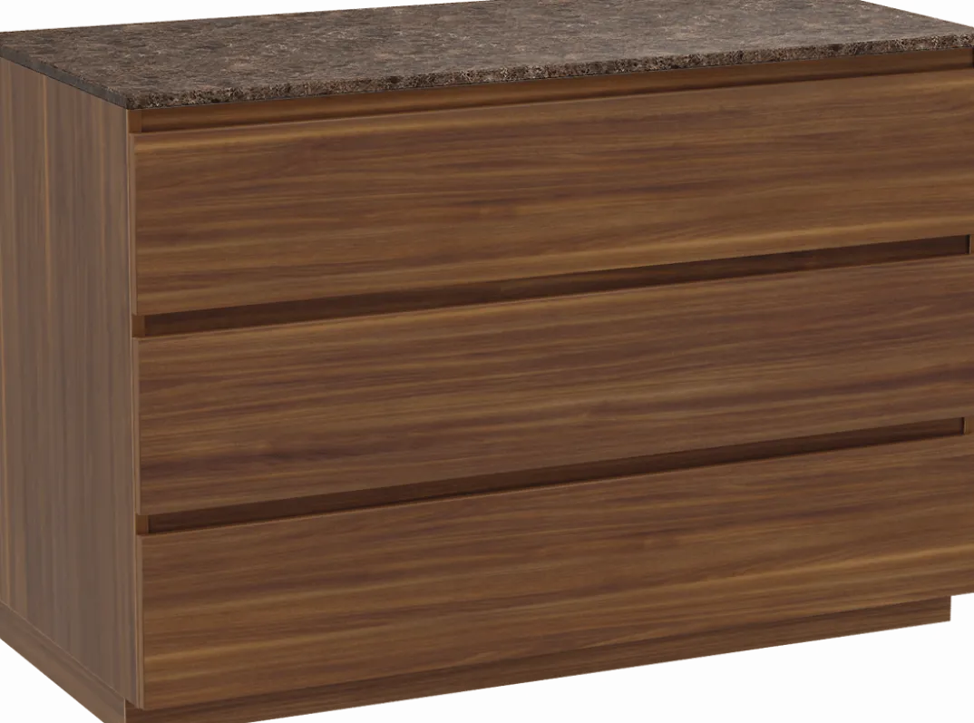 Balmani Lucida badkamermeubel met Stretto wastafelblad voor waskom(men)