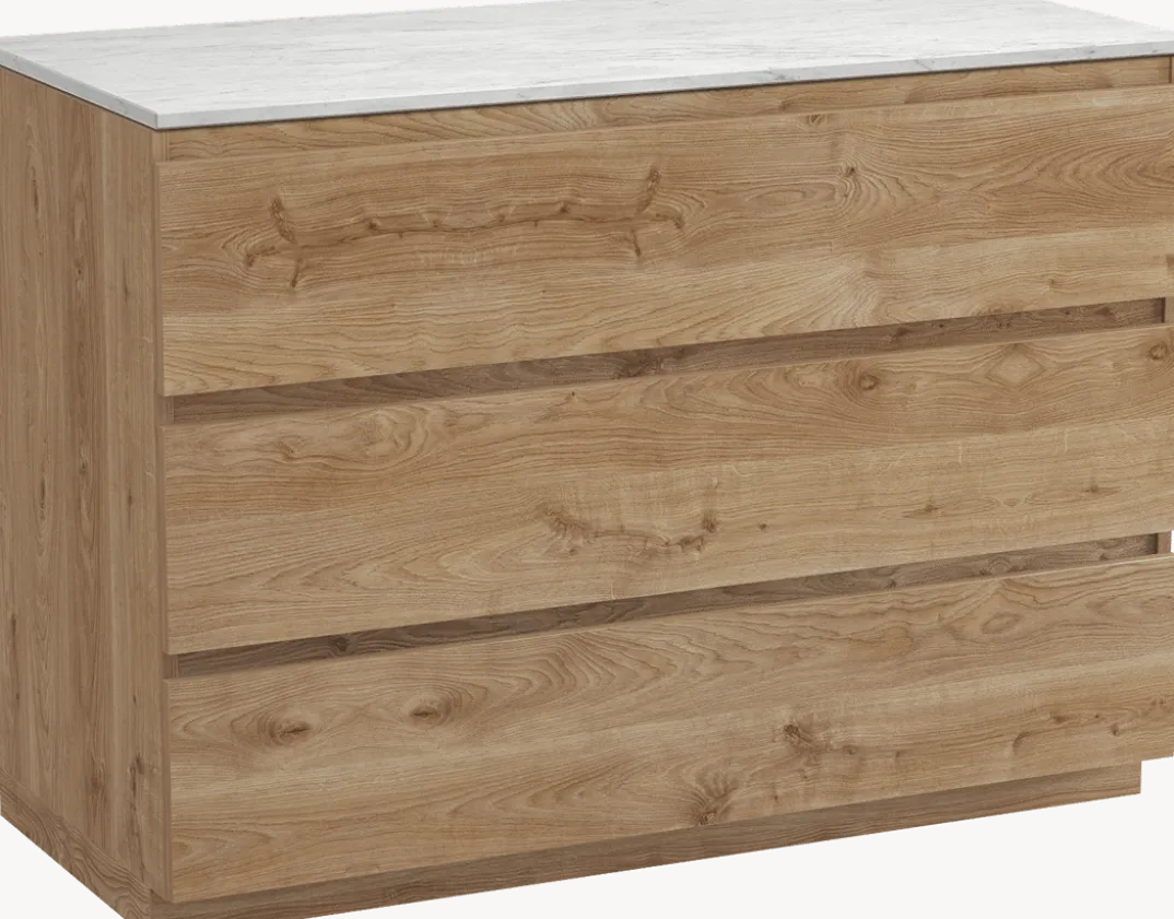 Balmani Lucida badkamermeubel met Stretto wastafelblad voor waskom(men)