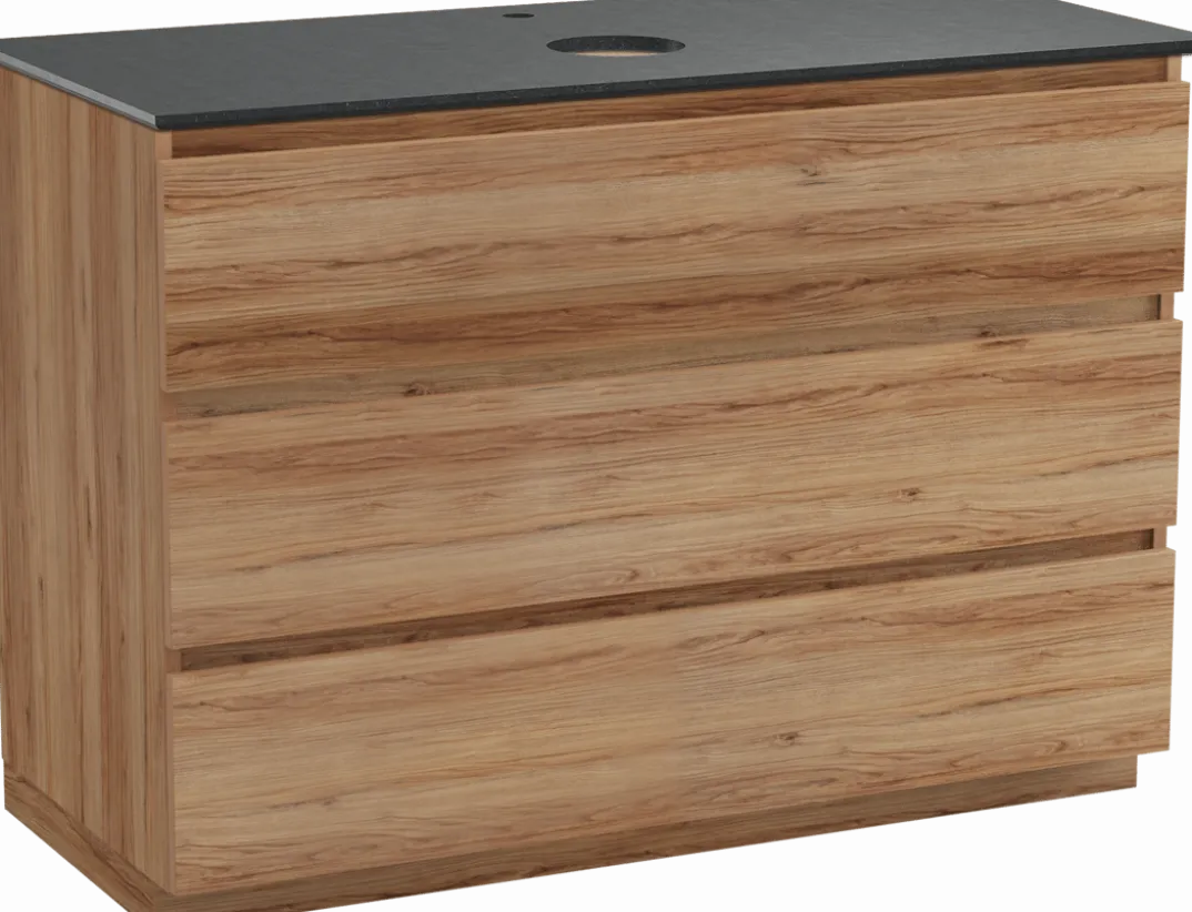 Balmani Lucida badkamermeubel met Facetta wastafelblad voor waskom(men)