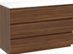 Balmani Lucida badkamermeubel met Stretto wastafelblad voor waskom(men)