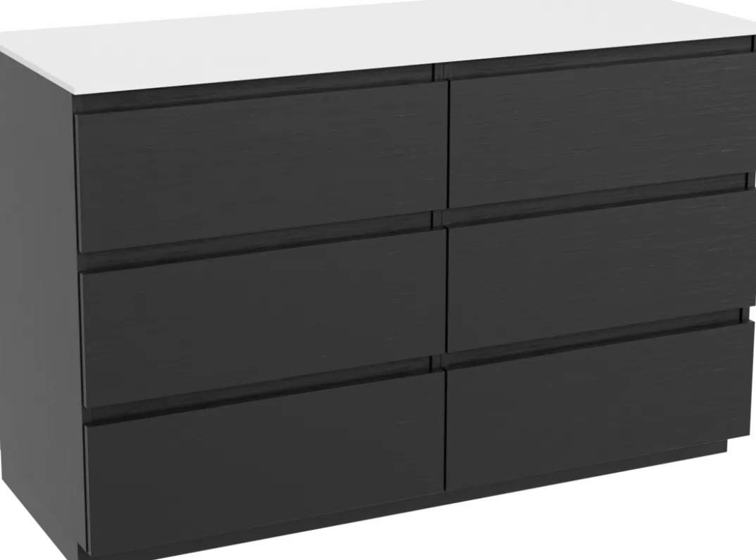 Balmani Lucida badkamermeubel met Stretto wastafelblad voor waskom(men)