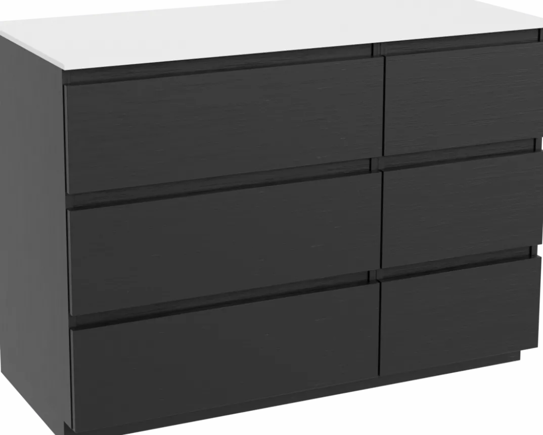 Balmani Lucida badkamermeubel met Stretto wastafelblad voor waskom(men)