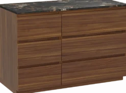 Balmani Lucida badkamermeubel met Stretto wastafelblad voor waskom(men)