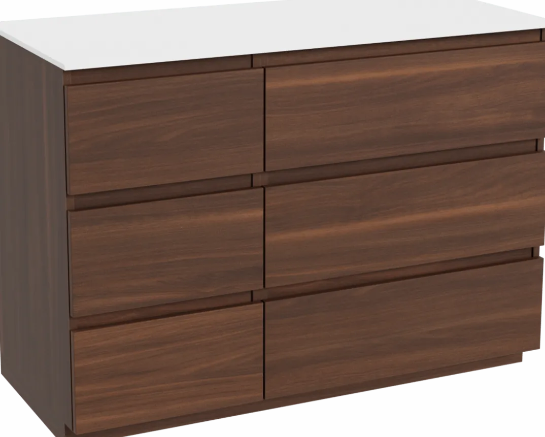 Balmani Lucida badkamermeubel met Stretto wastafelblad voor waskom(men)