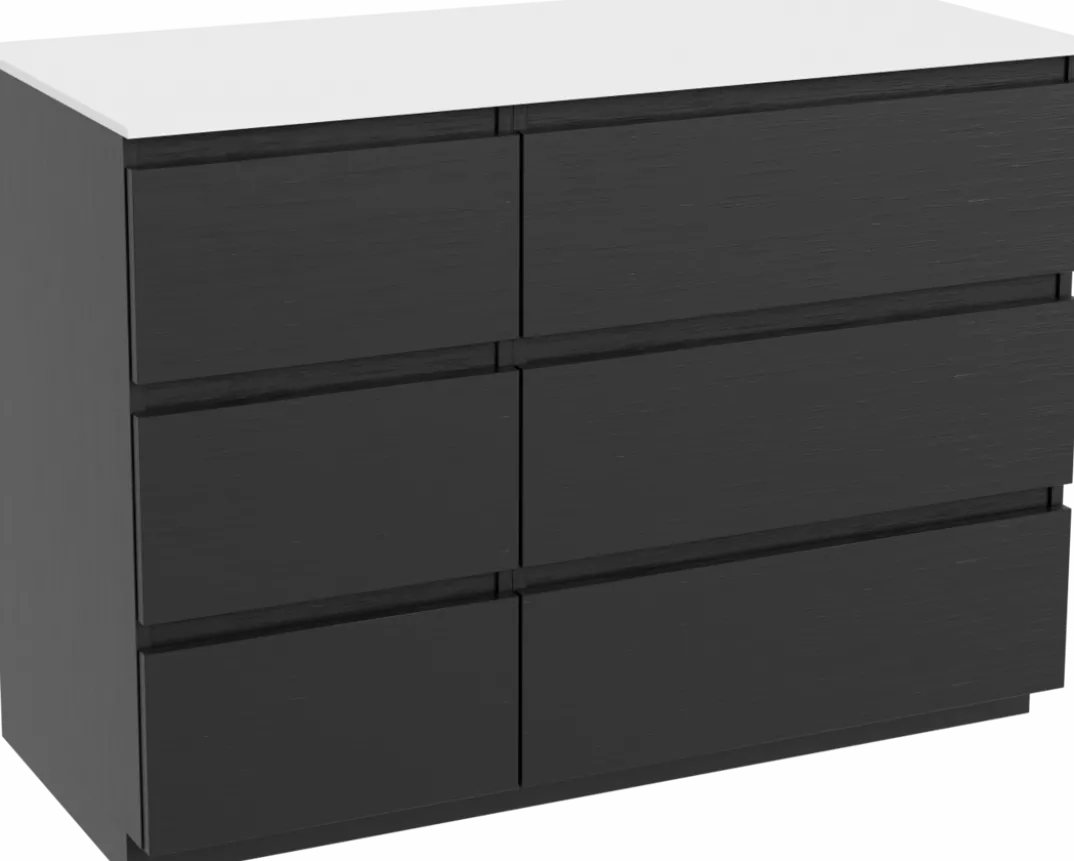 Balmani Lucida badkamermeubel met Stretto wastafelblad voor waskom(men)