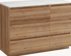 Balmani Lucida badkamermeubel met Stretto wastafelblad voor waskom(men)