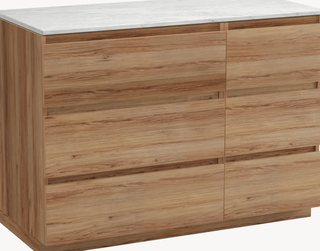 Balmani Lucida badkamermeubel met Stretto wastafelblad voor waskom(men)