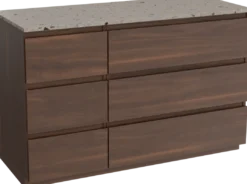 Balmani Lucida badkamermeubel met Stretto wastafelblad voor waskom(men)
