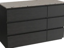 Balmani Lucida badkamermeubel met Stretto wastafelblad voor waskom(men)