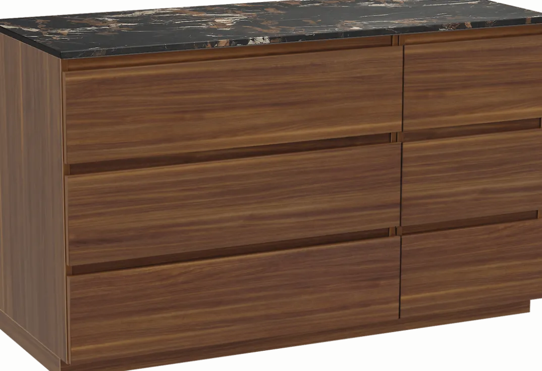 Balmani Lucida badkamermeubel met Stretto wastafelblad voor waskom(men)