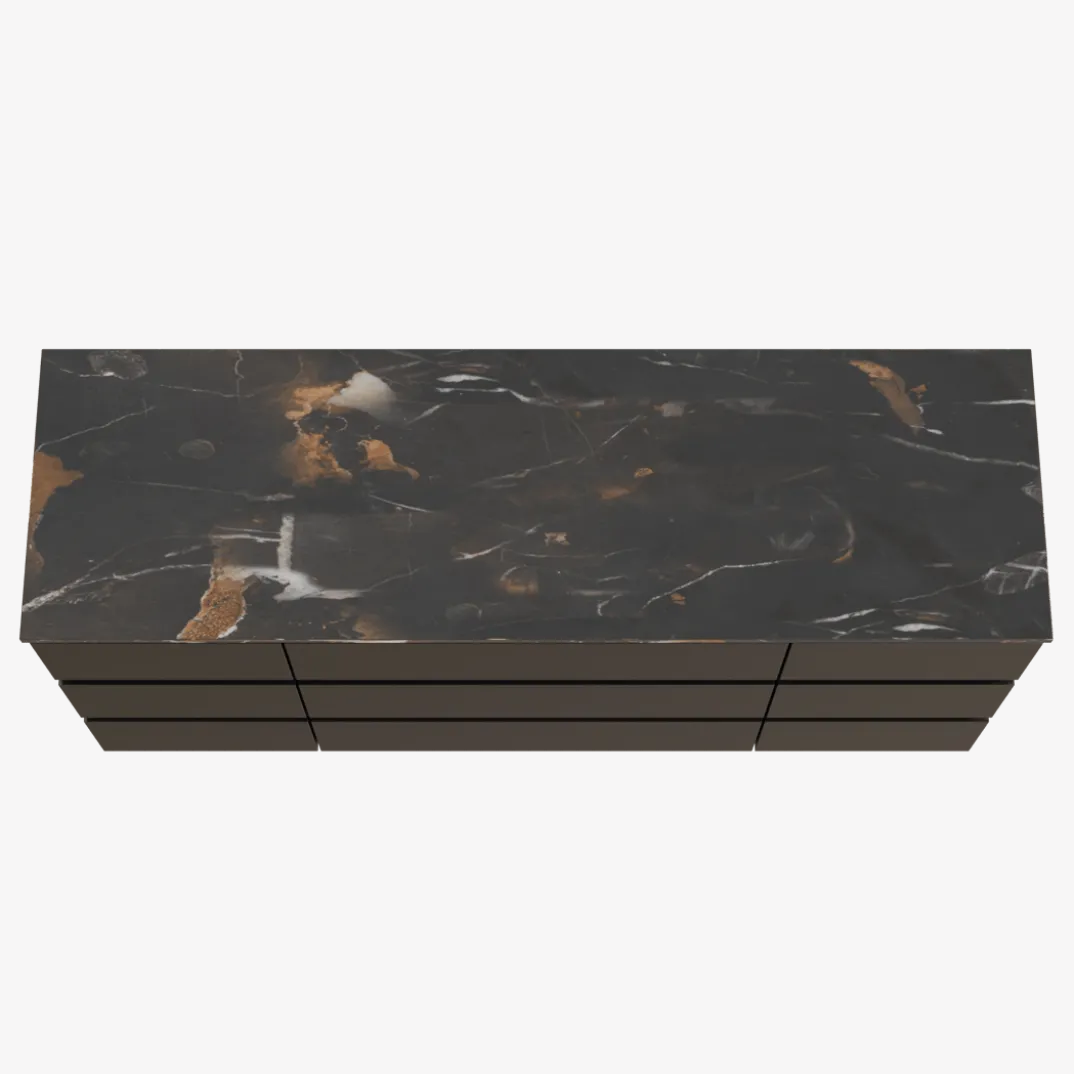 Balmani Lucida badkamermeubel met Stretto wastafelblad voor waskom(men)
