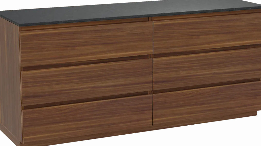 Balmani Lucida badkamermeubel met Stretto wastafelblad voor waskom(men)