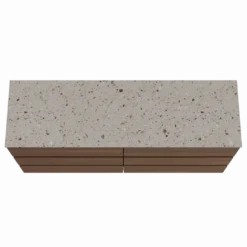 Balmani Lucida badkamermeubel met Stretto wastafelblad voor waskom(men)