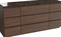 Balmani Lucida badkamermeubel met Stretto wastafelblad voor waskom(men)