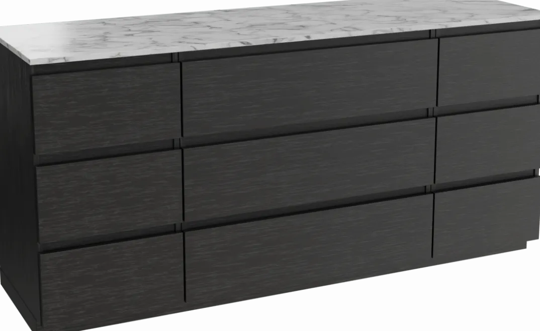 Balmani Lucida badkamermeubel met Stretto wastafelblad voor waskom(men)