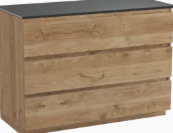 Balmani Lucida badkamermeubel met Stretto wastafelblad voor waskom(men)