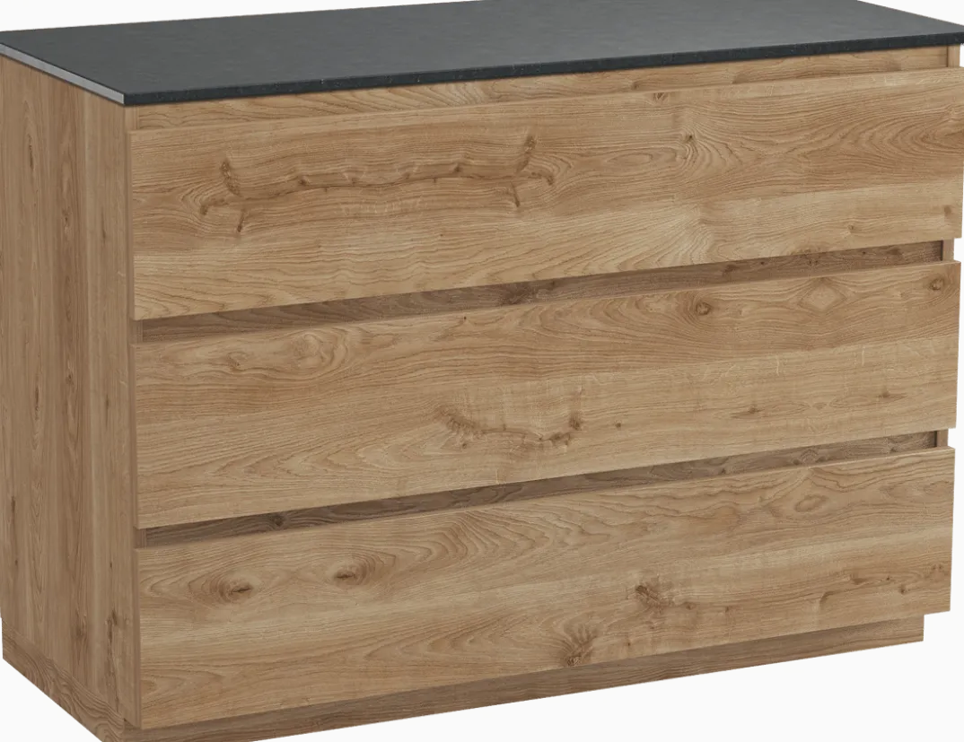Balmani Lucida badkamermeubel met Stretto wastafelblad voor waskom(men)