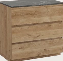 Balmani Lucida badkamermeubel met Stretto wastafelblad voor waskom(men)