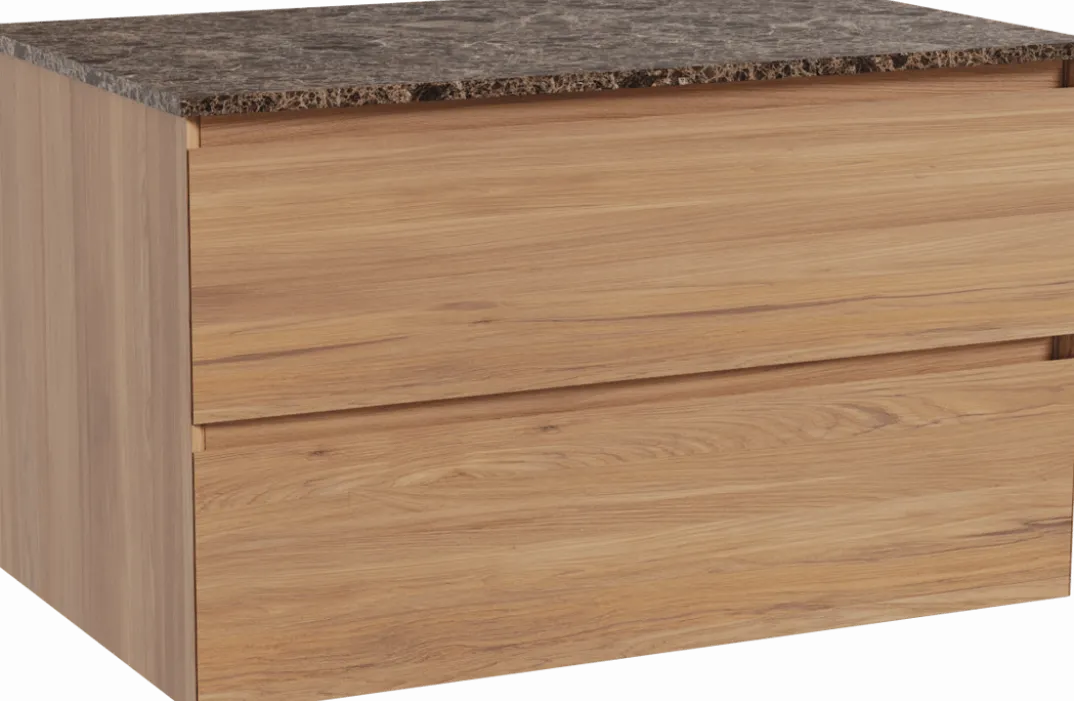 Balmani Mitra badkamermeubel met Stretto wastafelblad voor waskom(men)