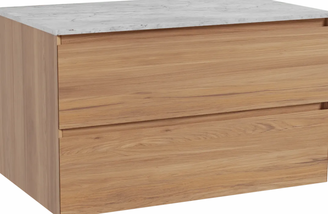 Balmani Mitra badkamermeubel met Stretto wastafelblad voor waskom(men)