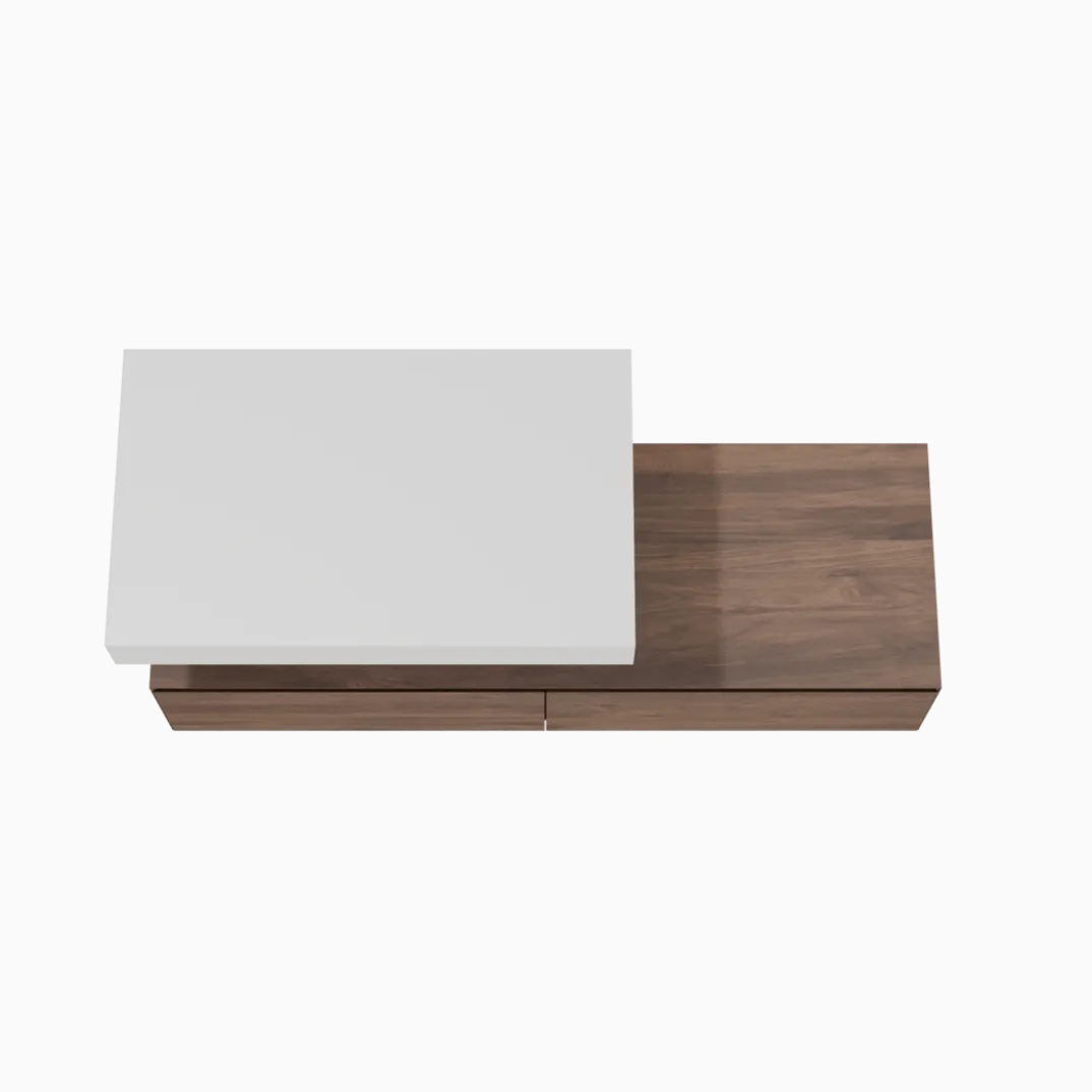 Balmani Mitra Elements badkamermeubel met Dominus wastafelblad voor waskom(men)