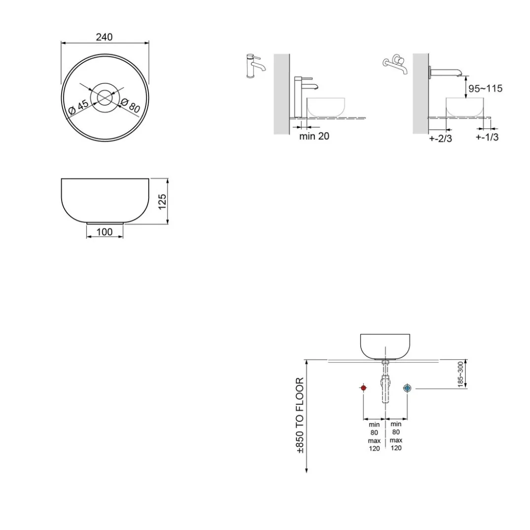 Balmani Mitra toiletmeubel met Facetta tablet