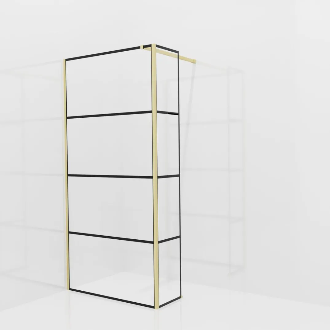Balmani Modular inloopdouche met vaste zijwand