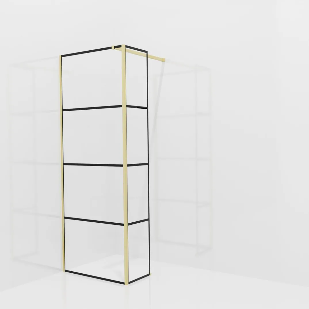 Balmani Modular inloopdouche met vaste zijwand
