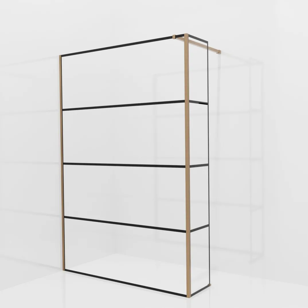 Balmani Modular inloopdouche met vaste zijwand