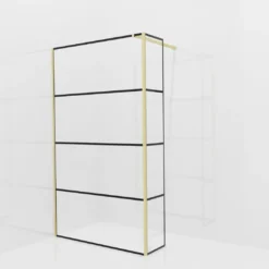 Balmani Modular inloopdouche met vaste zijwand
