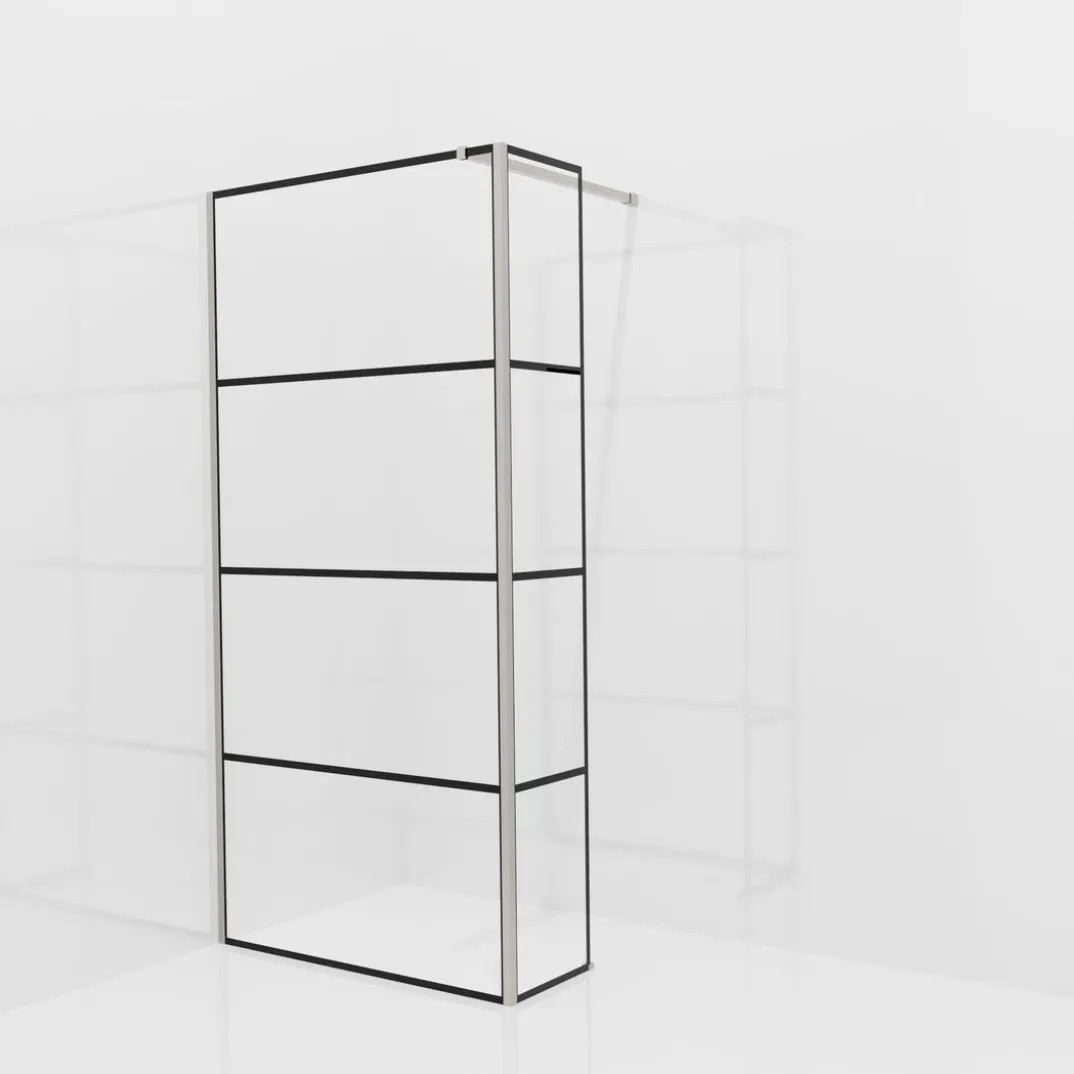 Balmani Modular inloopdouche met vaste zijwand