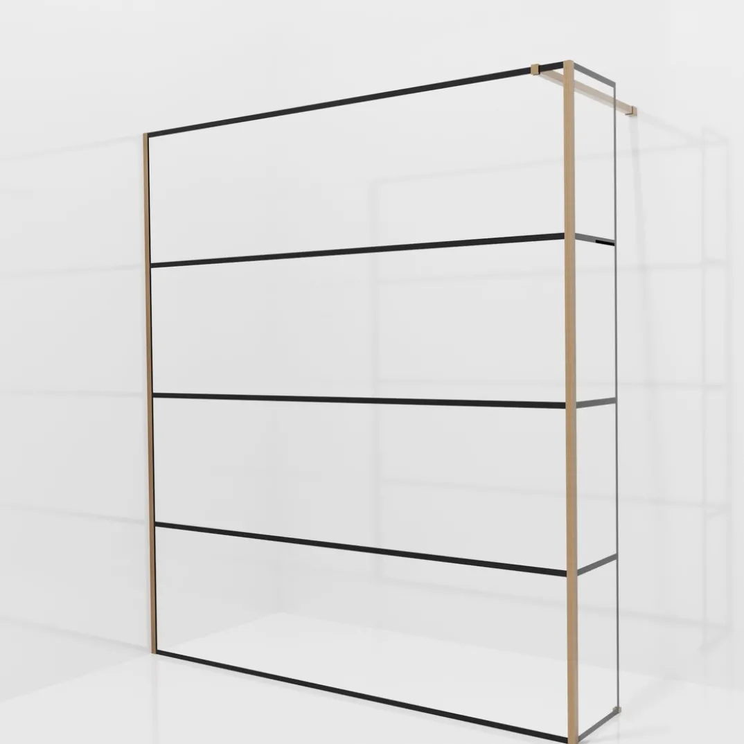 Balmani Modular inloopdouche met vaste zijwand