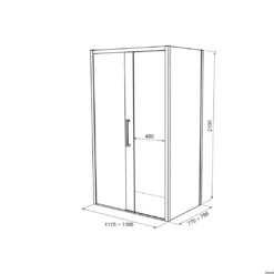 Balmani Senses Design douchecabine met schuifdeur