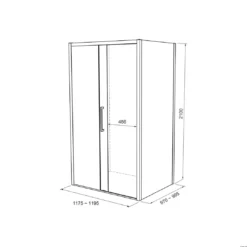 Balmani Senses Design douchecabine met schuifdeur