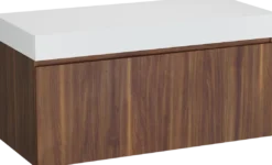 Balmani Sfera by Lucida badkamermeubel met Dominus wastafelblad voor waskom(men)