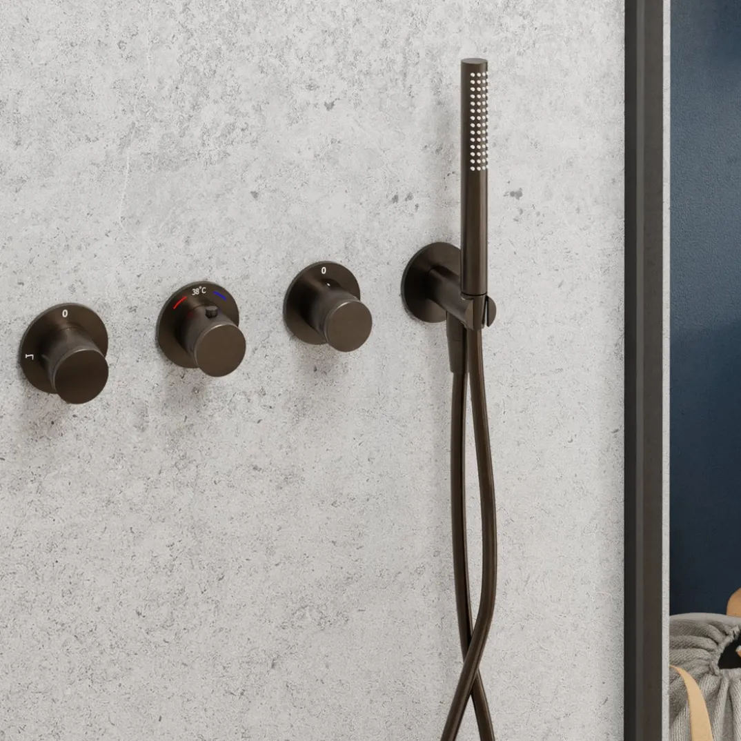 Blaufoss Pavilion thermostatische inbouw douchekraan, inbouwelement inbegrepen