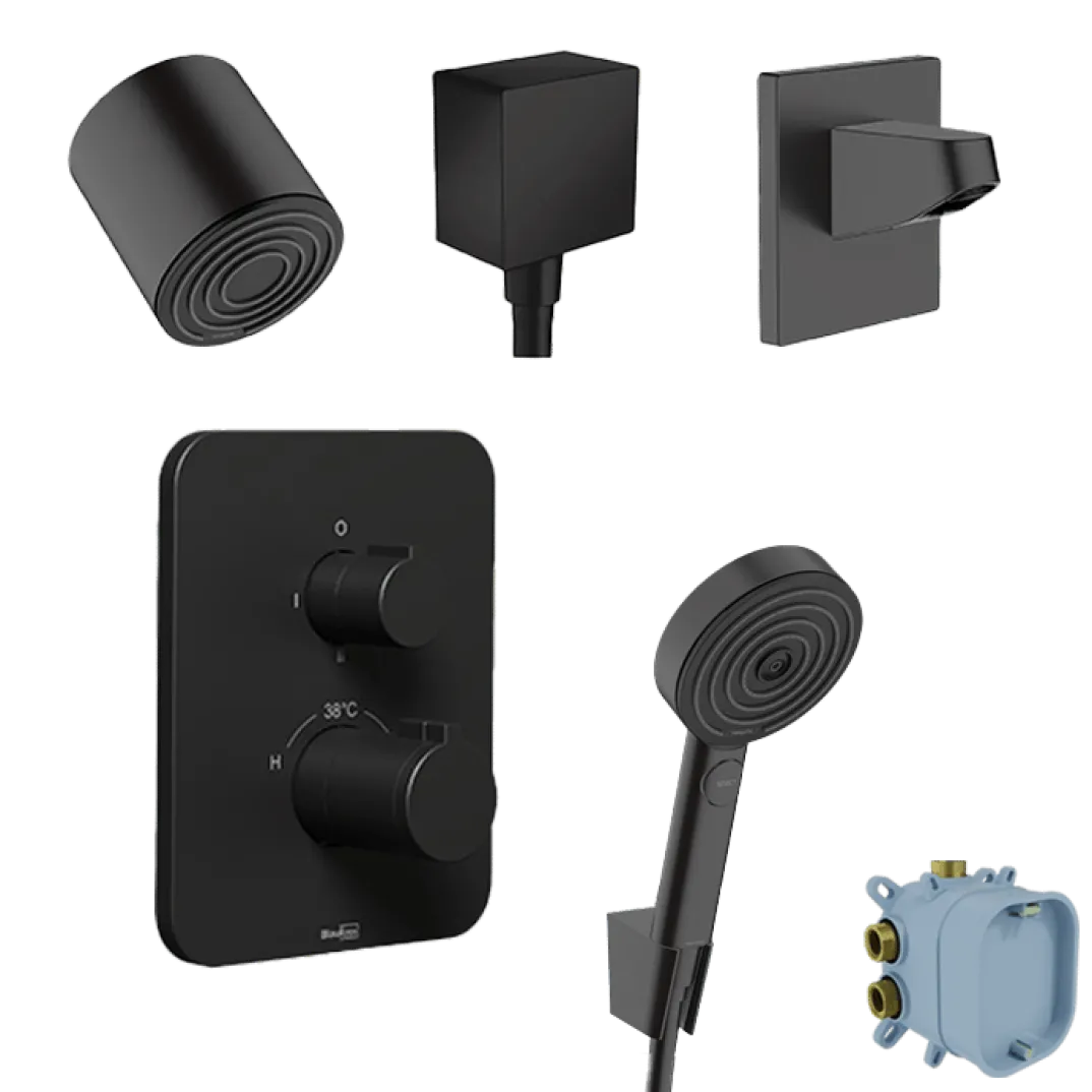 Blaufoss Smartbox Softline inbouw regendoucheset, inbouwelement inbegrepen