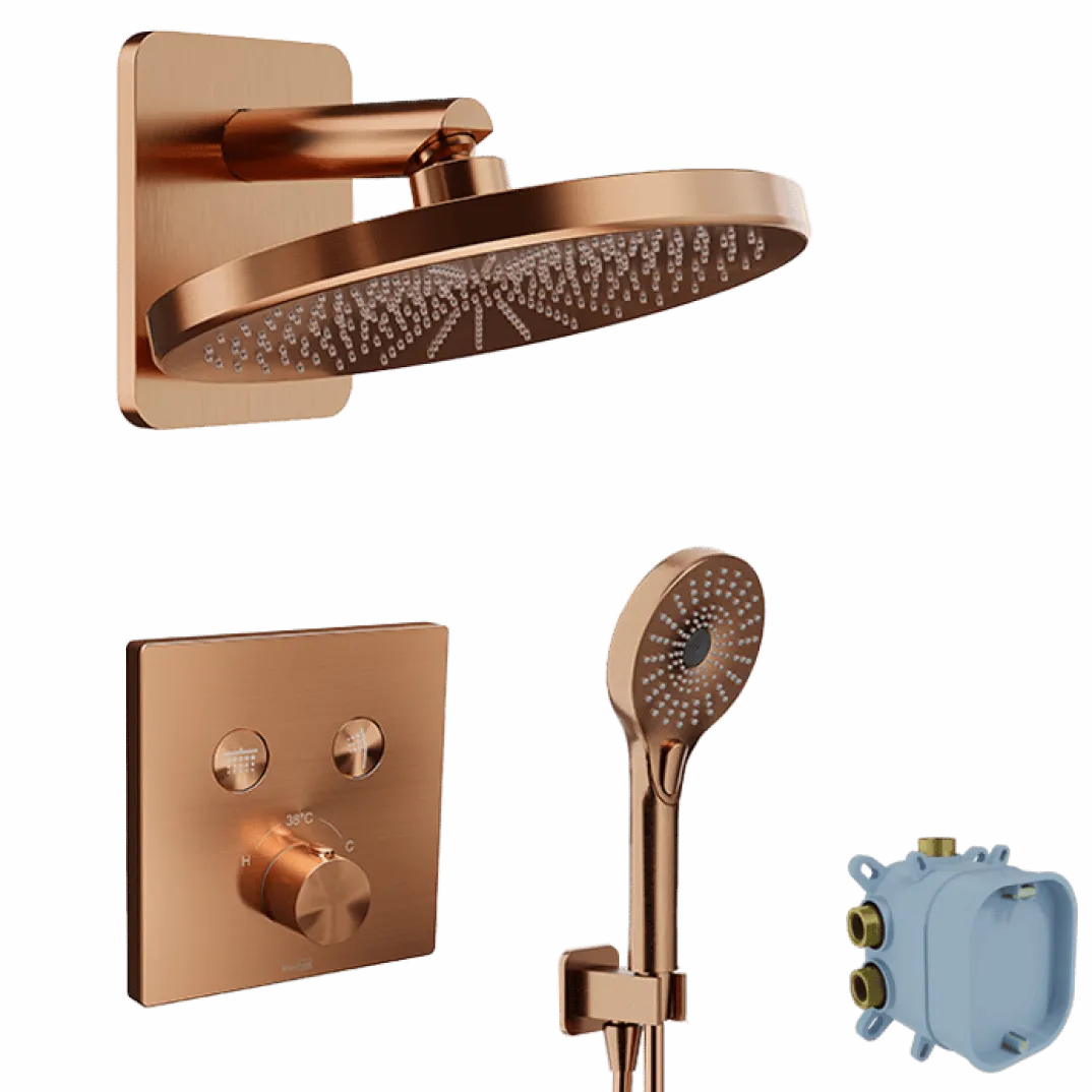 Blaufoss Smartbox Switch-line inbouw regendoucheset, inbouwelement inbegrepen