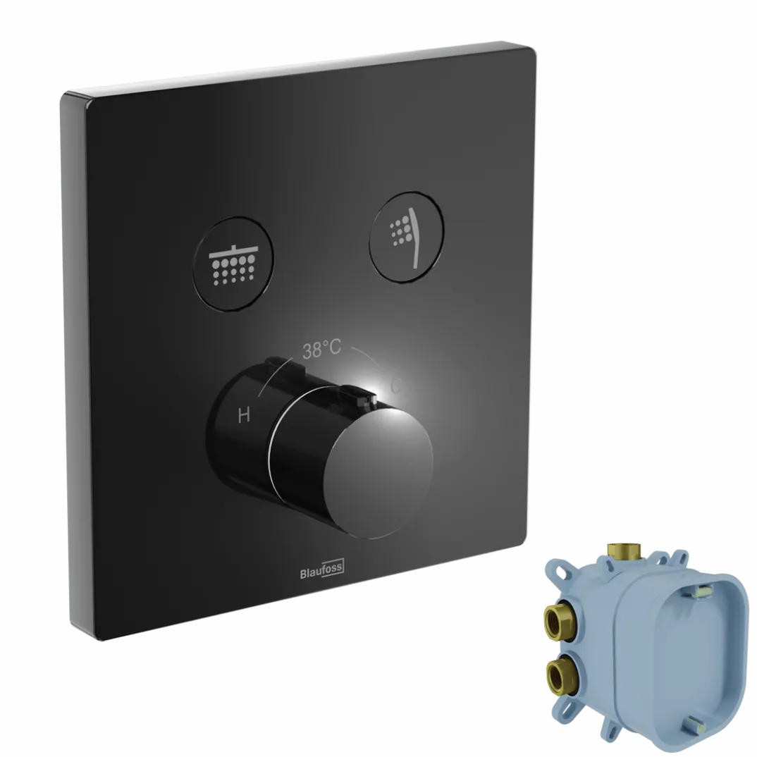 Blaufoss Smartbox thermostatische inbouw douchekraan, inbouwelement inbegrepen
