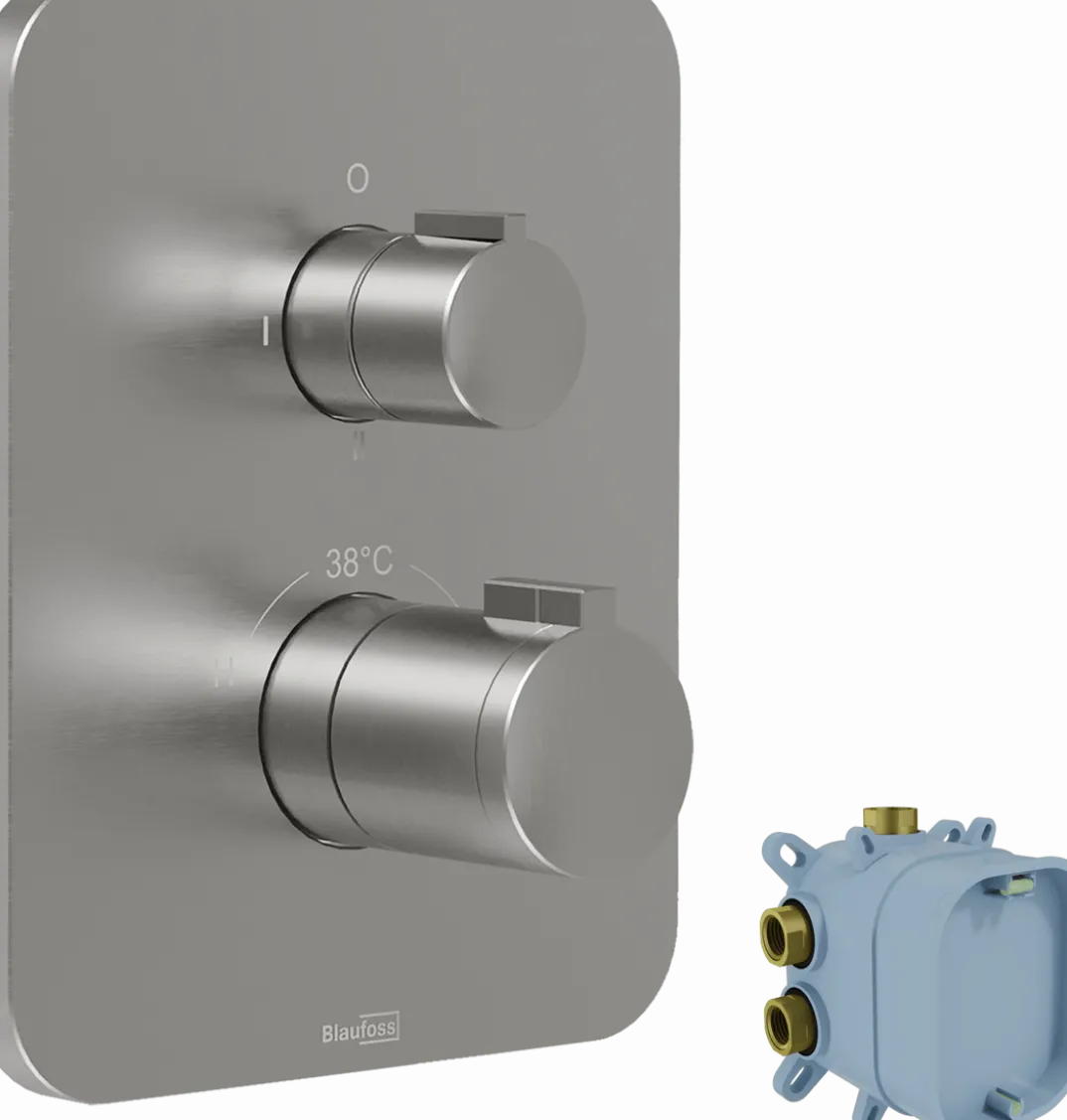 Blaufoss Smartbox thermostatische inbouw douchekraan, inbouwelement inbegrepen