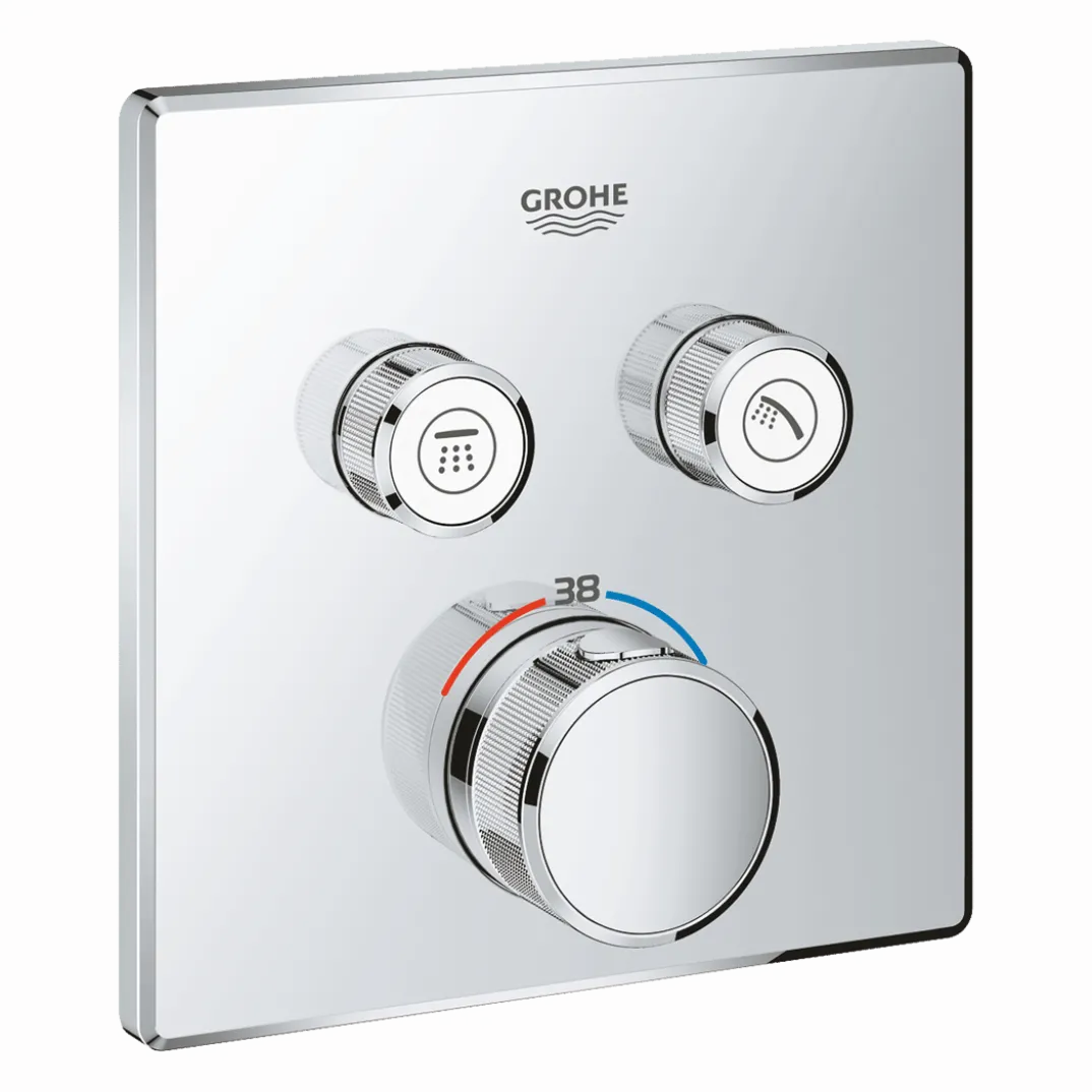 Grohe Grohtherm SmartControl thermostatische inbouw douchekraan, inbouwelement niet inbegrepen