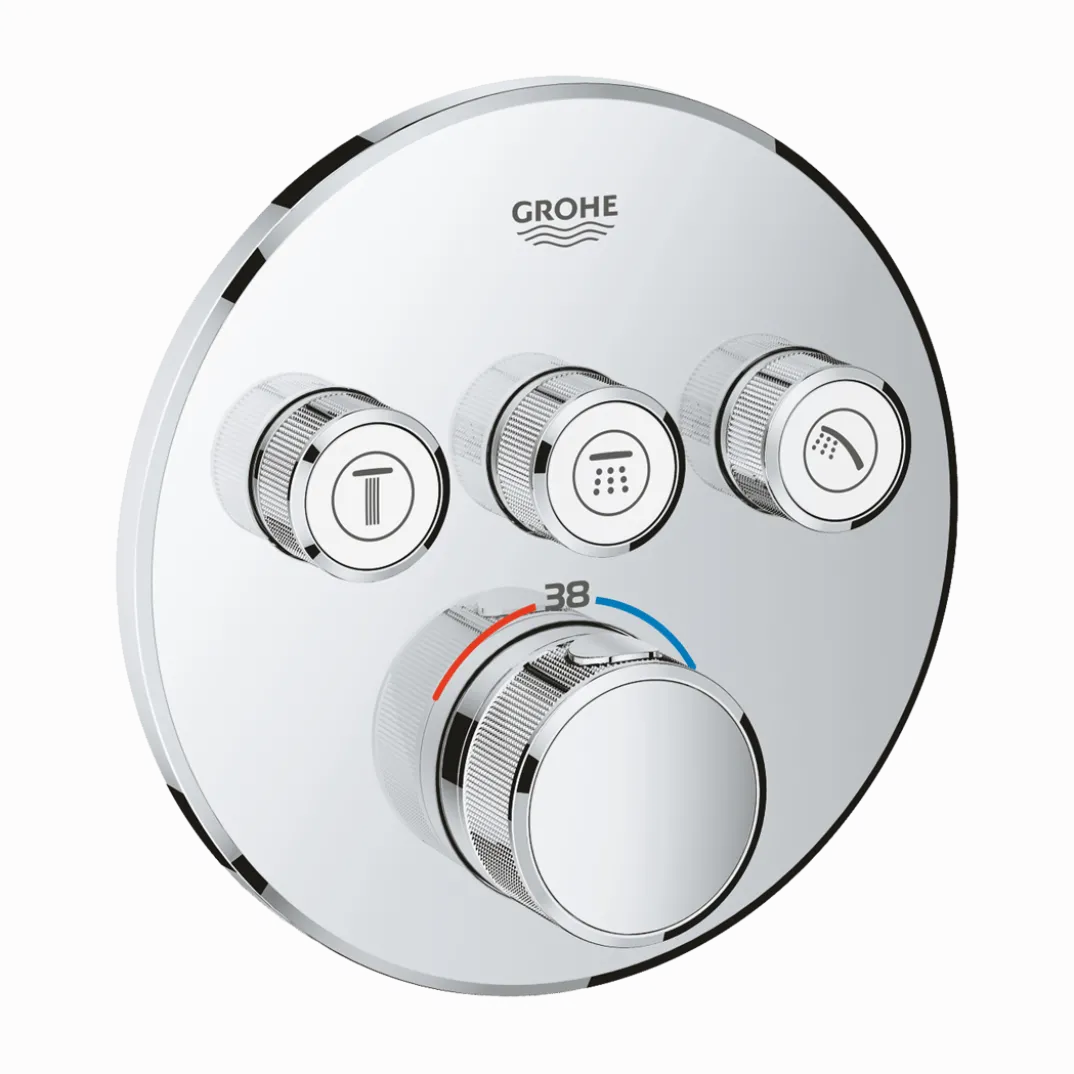 Grohe Grohtherm SmartControl thermostatische inbouw douchekraan, inbouwelement niet inbegrepen