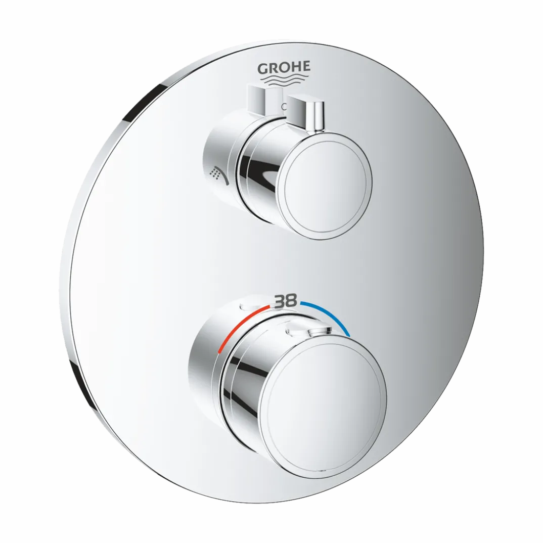 Grohe Grohtherm thermostatische inbouw douchekraan, inbouwelement niet inbegrepen
