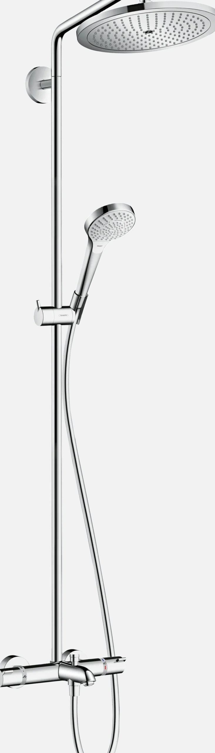 Hansgrohe Croma Select S280 regendoucheset met badkraan